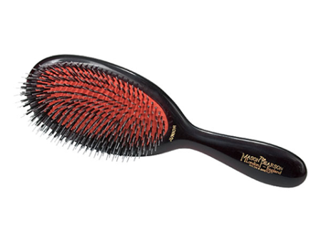 Mason Pearson Junior Mixture Nylon & Boar Bristle Hair Brush for Medium Long Coarse to Normal Hair BN3 For Sale