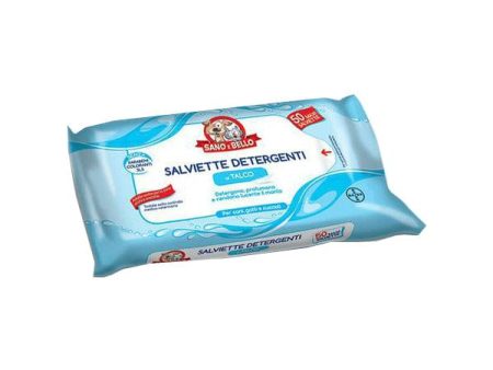 Salviette Detergenti Talco 50 Pezzi on Sale