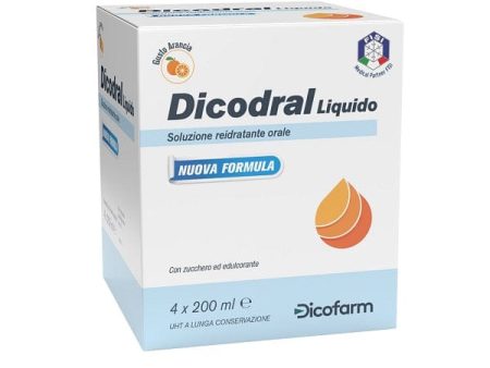 Dicodral Liquido 4 x 200 ml Gusto Arancia Online Sale